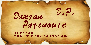 Damjan Pažinović vizit kartica